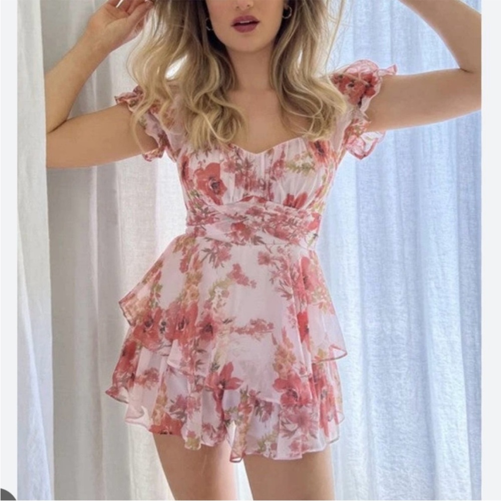 One and Only Collective Floral Flowy Romper